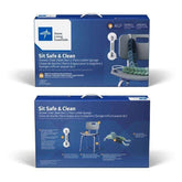 Sit Safe & Clean Complete Bath Safety Kit for Caregivers - Shower Chair, Grab Bar & Loofahs