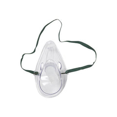 Medical Aerosol Mask with Adjustable Head Strap - Clear Elongated Design for Adults