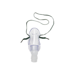 Medical Aerosol Mask with Adjustable Head Strap - Clear Elongated Design for Single Patient Use