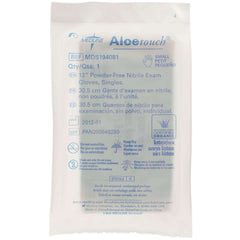 AloeTouch 12" Powder-Free Nitrile Exam Gloves - Extended Cuff, Sterile, Aloe-Coated for Critical Care