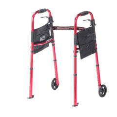 Deluxe Folding Travel Walker with 5" Wheels