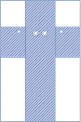 Medline Femoral Angiography Drape with Radial Fenestrations and Absorbent Reinforcement - 86 x 148 Inches (Case of 5)