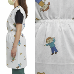 Additional product angles for pediatric exam gown