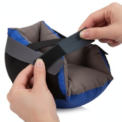 Adjustable closure being adjusted