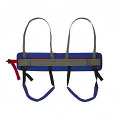 Back view of gait training sling