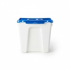 Back view of pharmaceutical waste container