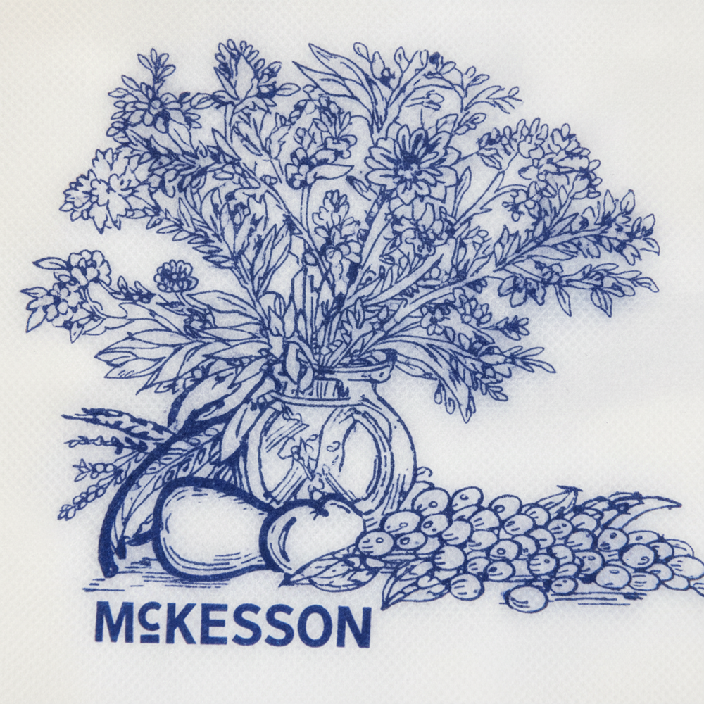 Blue Floral Pattern Detail