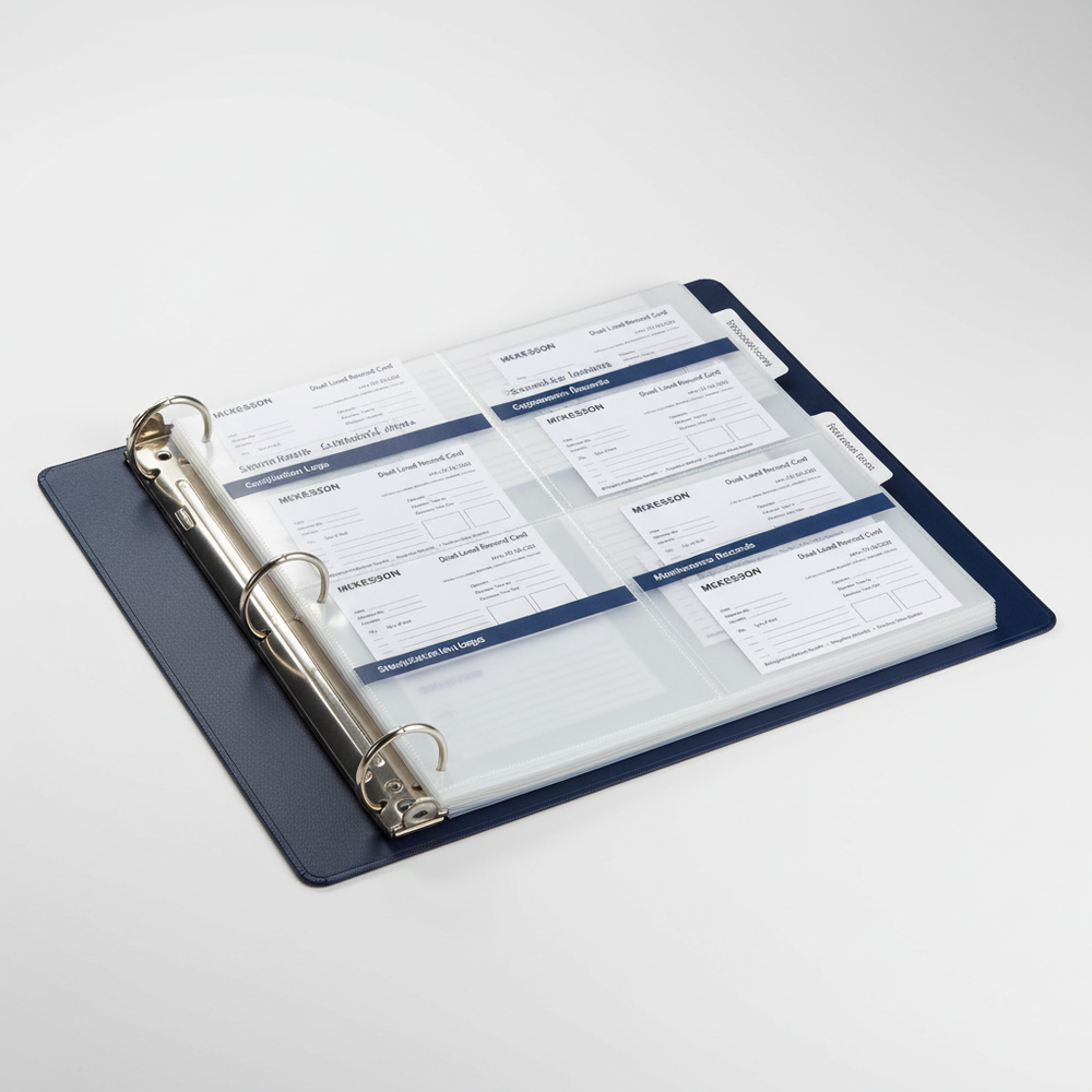 Cards in quality assurance binder