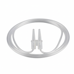 Close-up detail of nasal prongs and ear loops