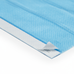 Close-up of adhesive edge and material texture