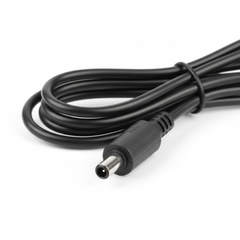 Close-up of barrel connector end