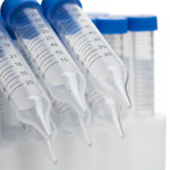 Close-up of conical bottom