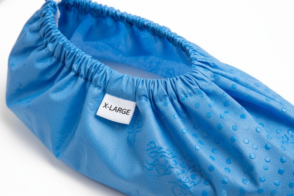 Close-up of material and elastic