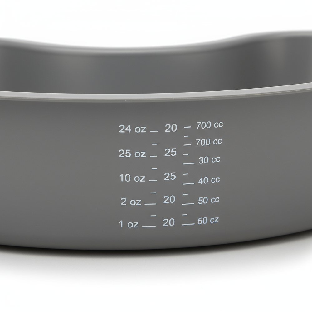 Close-up of measurement markings