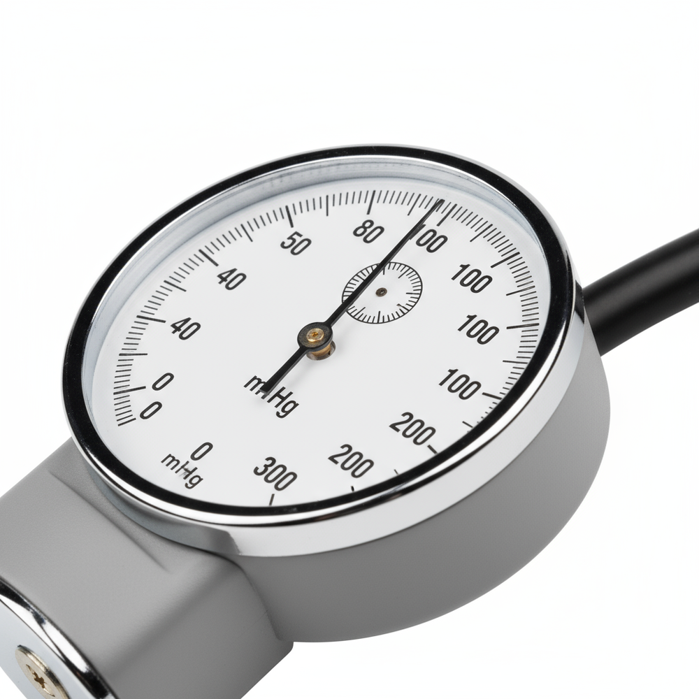 Close-up of pressure gauge