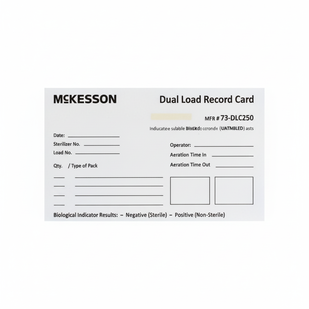 Close-up of record card showing pre-printed fields