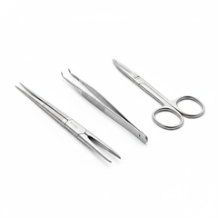 Close-up of surgical instruments