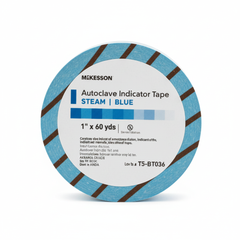 Close-up showing chemical indicator stripes