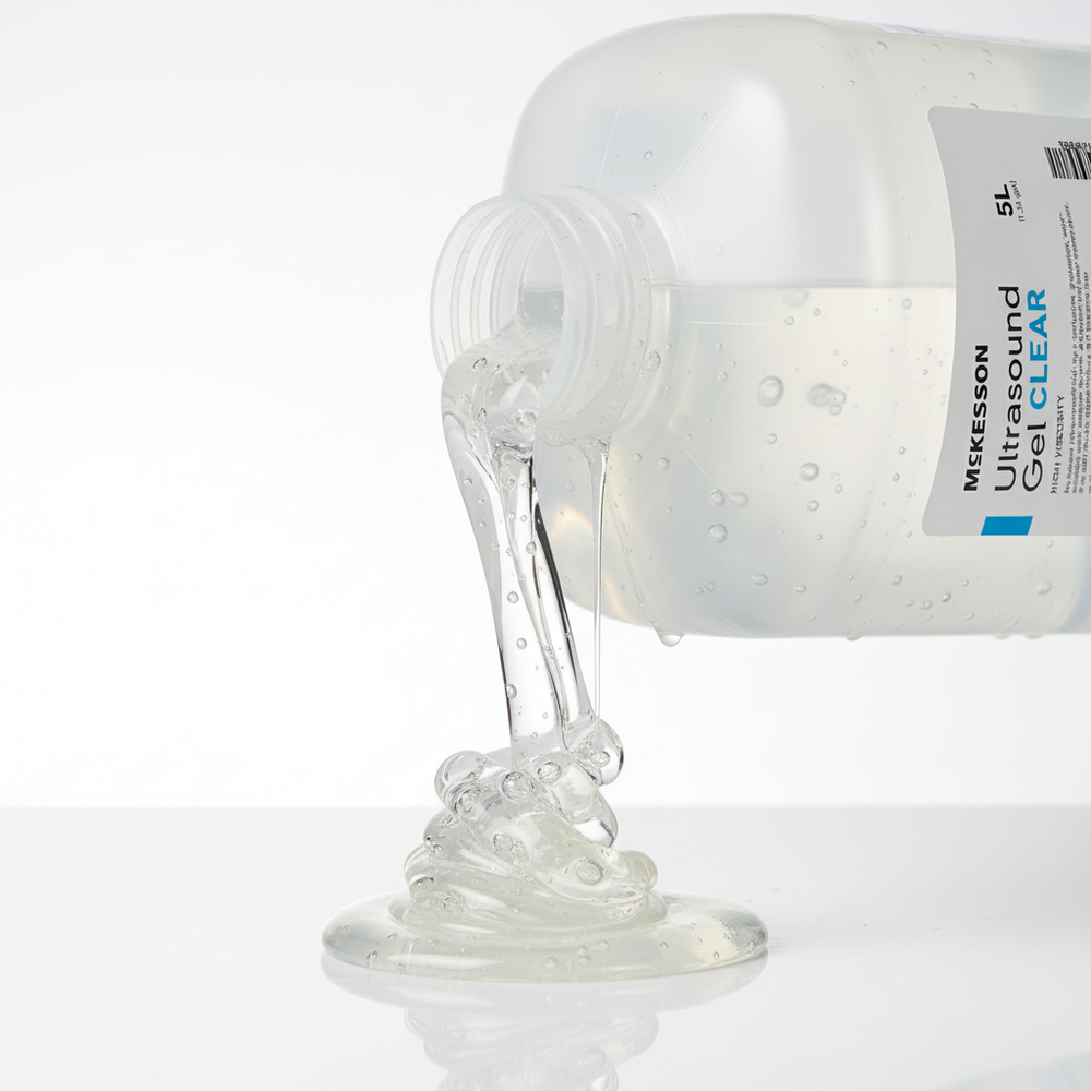 Close-up showing gel consistency