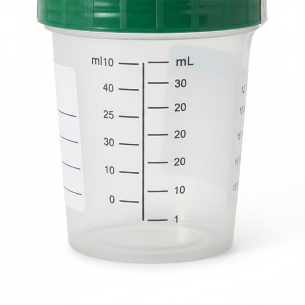 Close-up side view with measurement markings