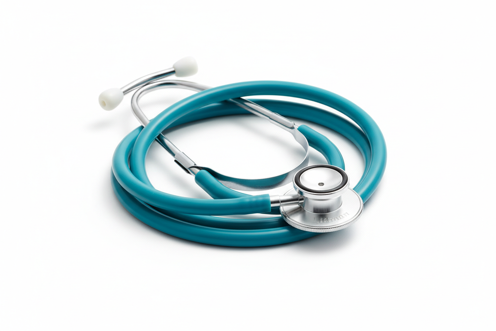 Coiled stethoscope