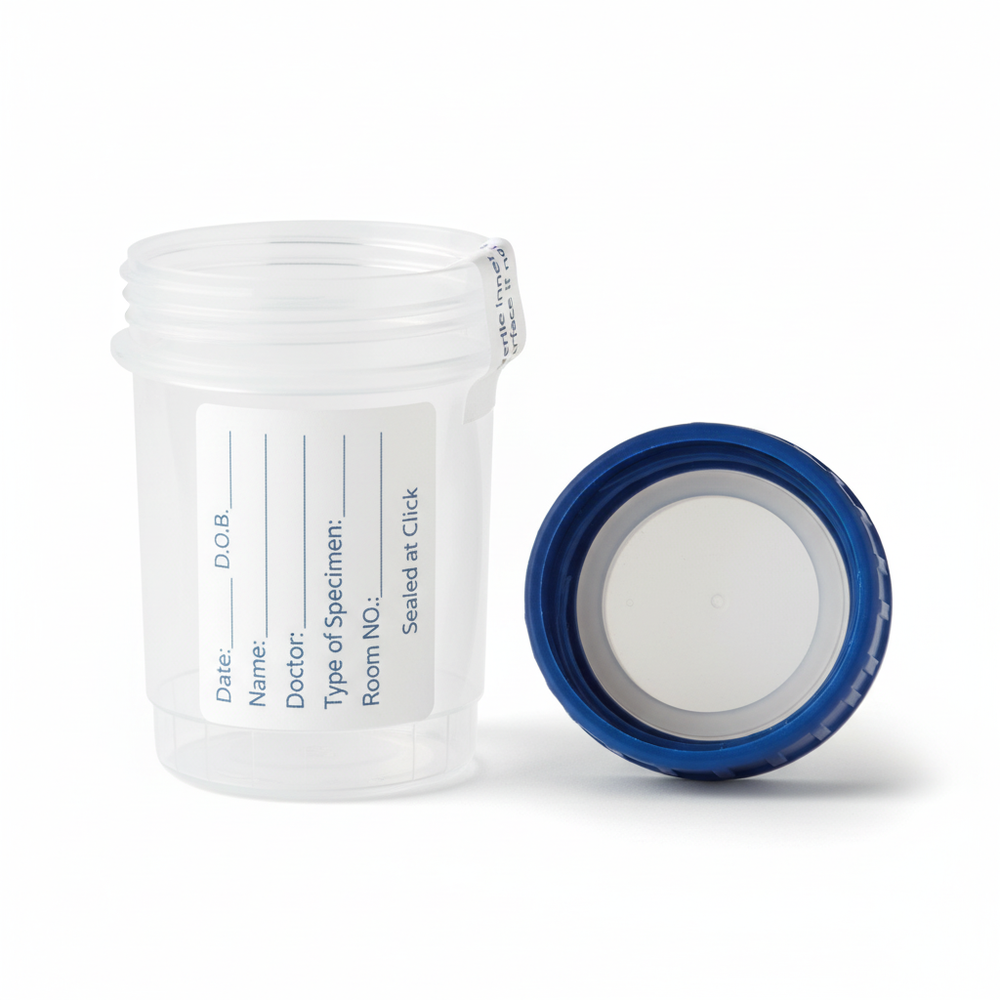 Container with lid removed