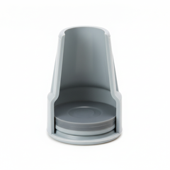 Cutaway view highlighting internal safety disc