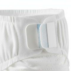 Detail of hook and loop tabs