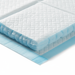 Detail view of underpad material