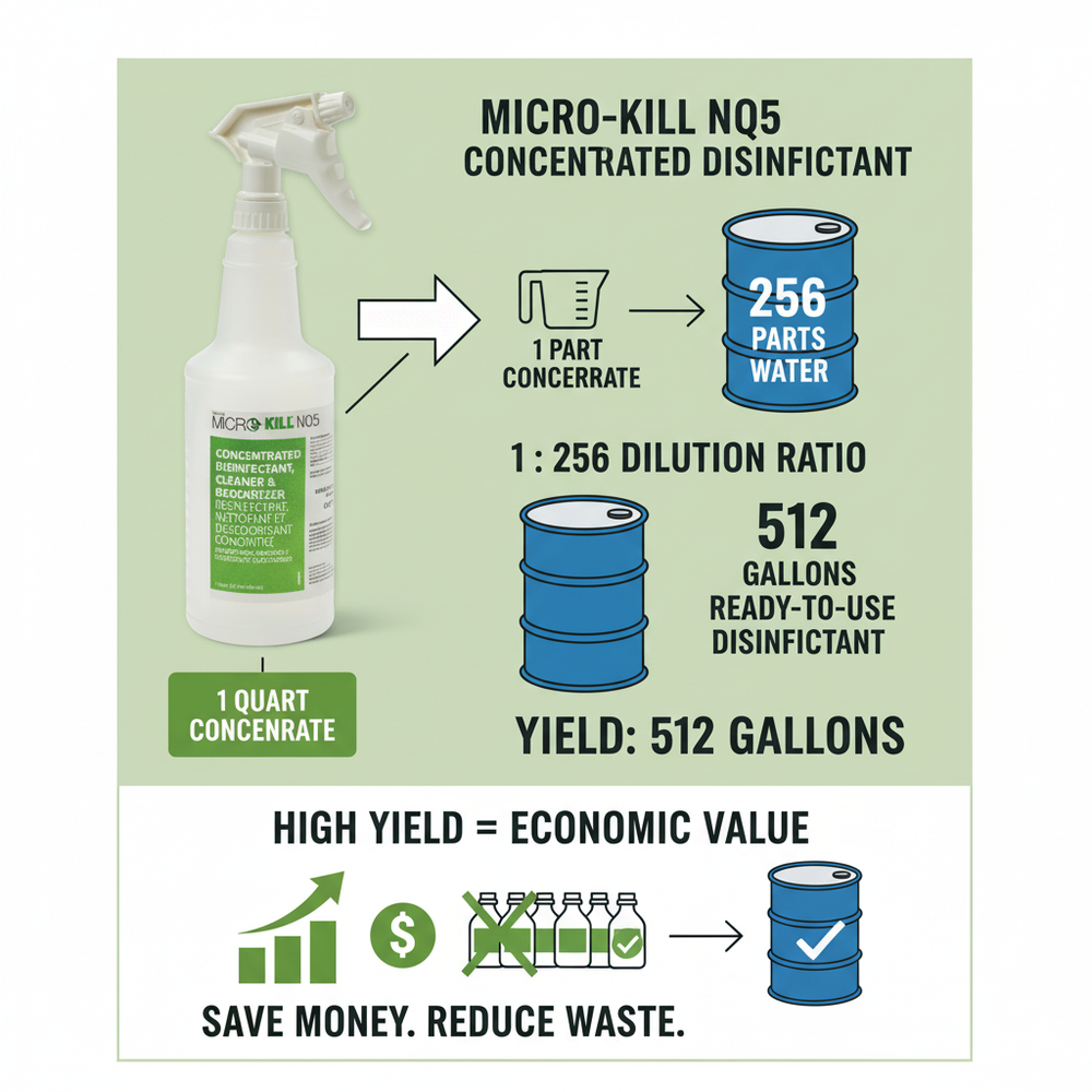 Dilution ratio infographic