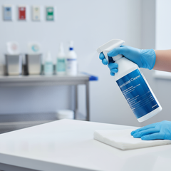Disinfectant spray in healthcare setting