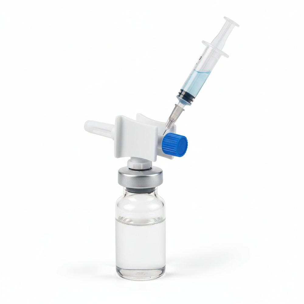 Dispensing pin in use