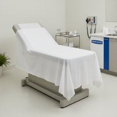 Drape on exam table