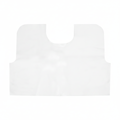 Exam cape laid flat showing 30x21 inch size