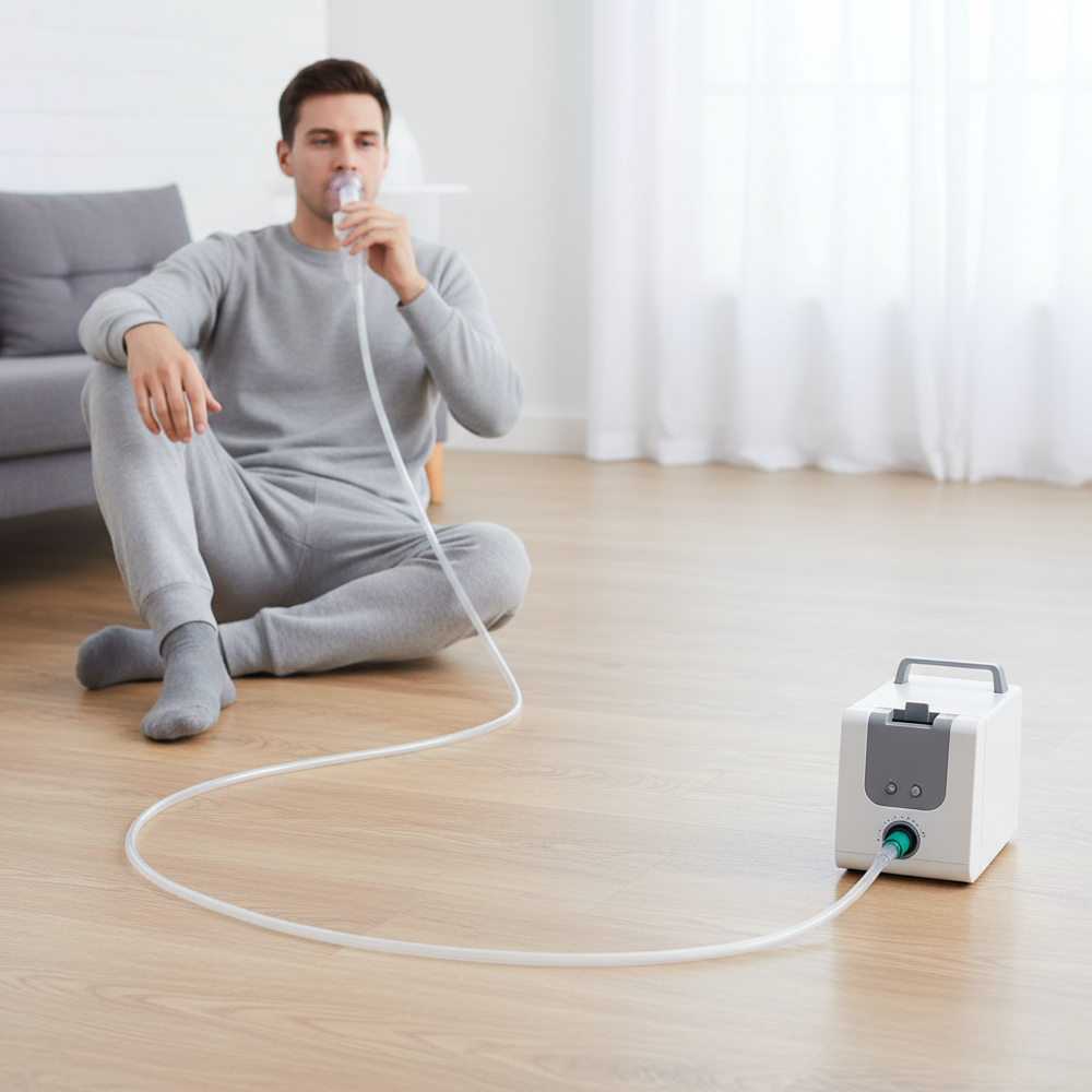 Extended oxygen tubing display