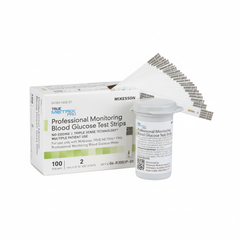 Fanned test strips view