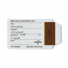 Filled-out card example