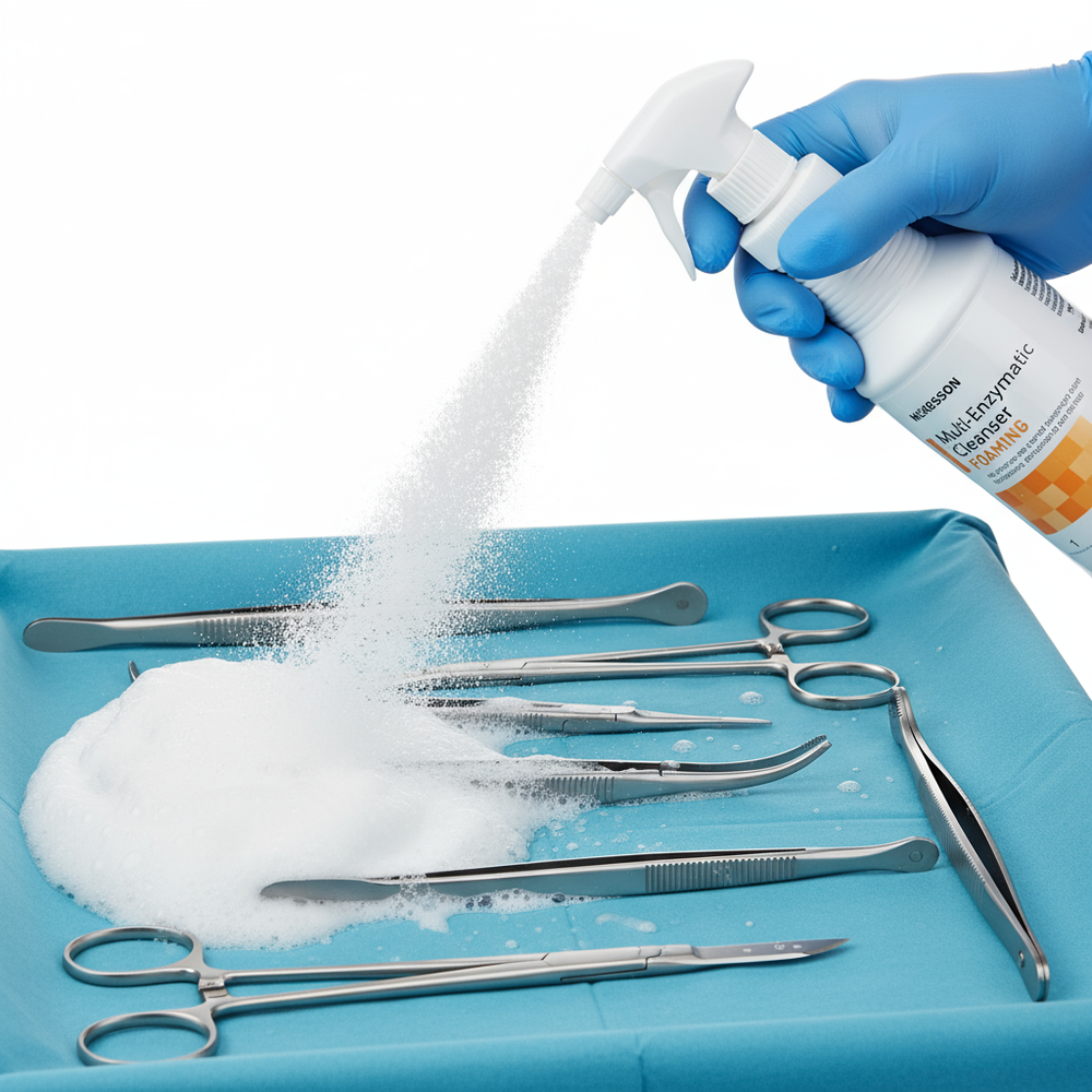 Foaming action demonstration