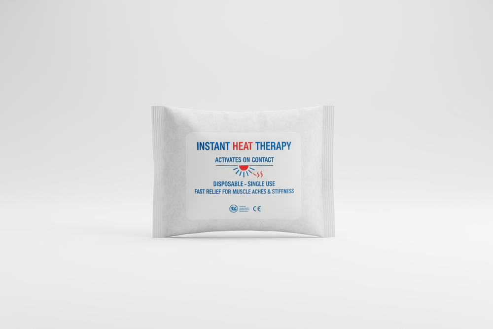 Front view of hot pack