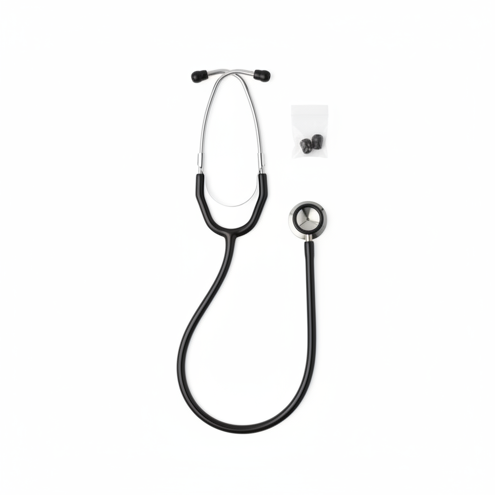 Full stethoscope layout with accessories