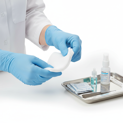 Gauze sponge in wound care setting