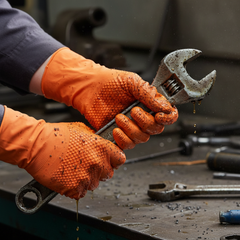 Gripping Oily Wrench