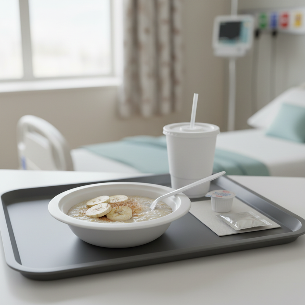 Healthcare meal tray use
