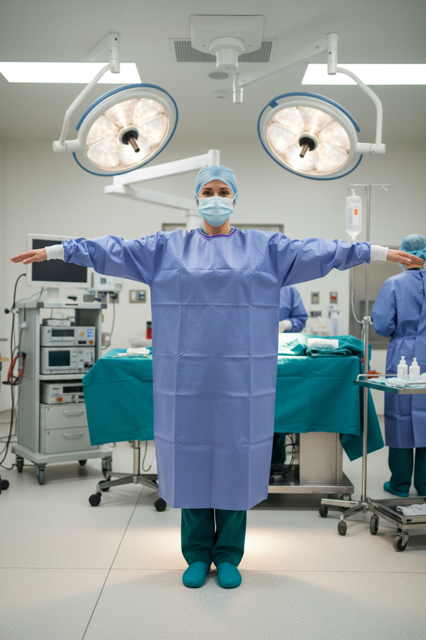 Healthcare professional demonstrating range of motion