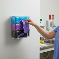 Healthcare Worker Using Holder