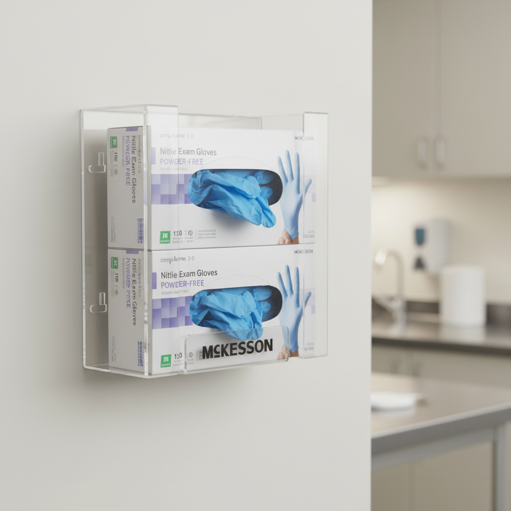 Horizontal mount with glove boxes