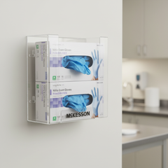 Horizontal mount with glove boxes