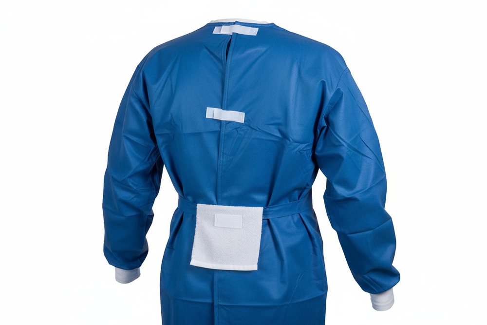 Surgical Gown Back View with Closure