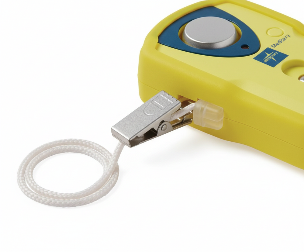 Close-up of clip attachment mechanism