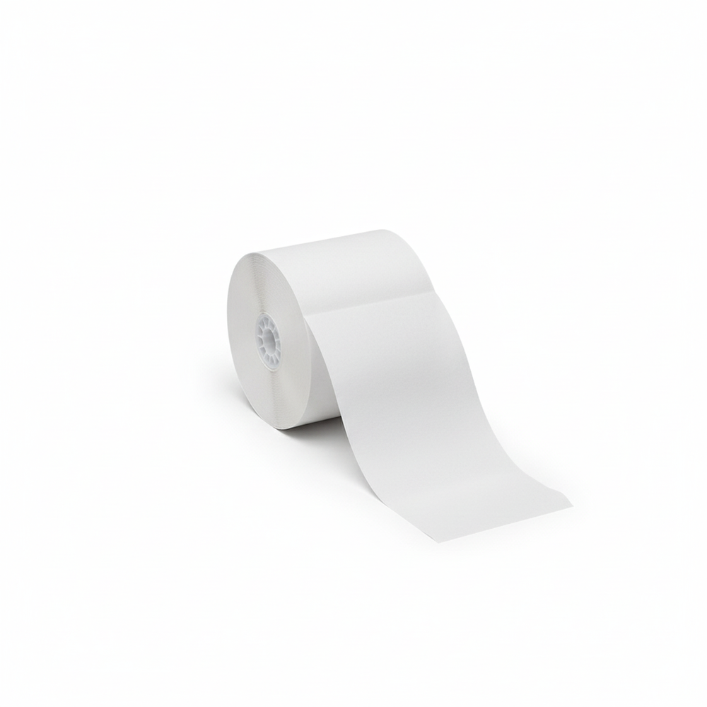 Thermal paper roll with paper unrolled
